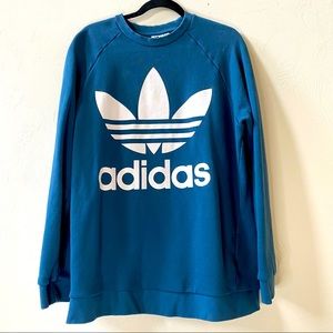 Adidas blue crew neck